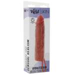 GET REAL - HYDRATED SKIN SILICONE PENIS SLEEVE CARAMEL 20 CM