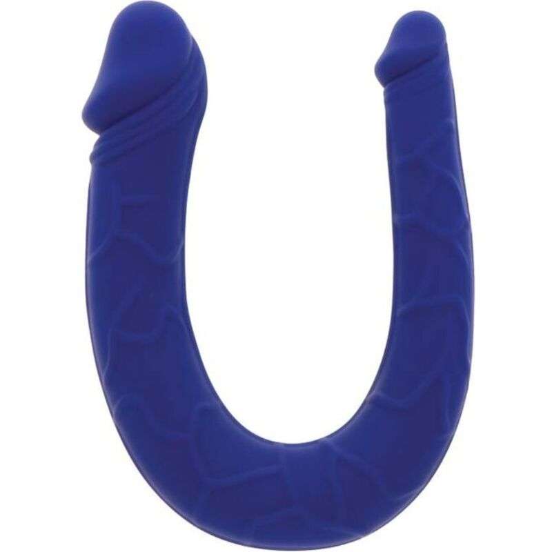 GET REAL - realistinen mini kaksois dildo sininen