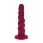 GET REAL - RIBBED DONG 12 CM RED