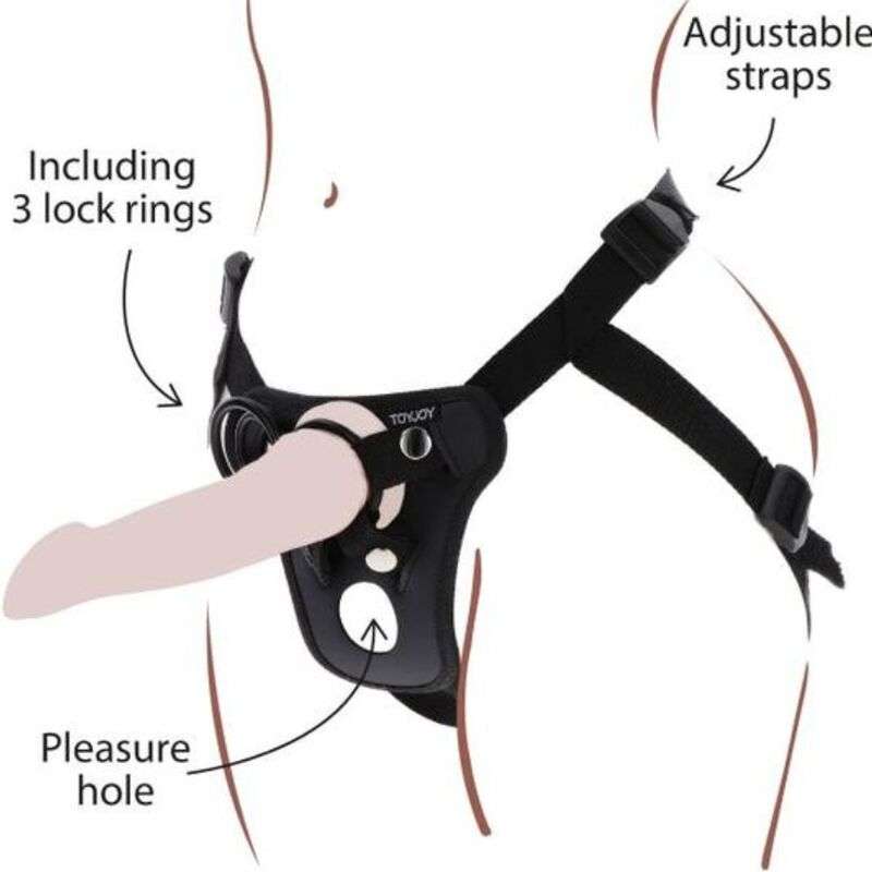GET REAL - STRAP-ON PLEASURE HARNESS BLACK GET REAL - STRAP-ON PLEASURE HARNESS BLACK