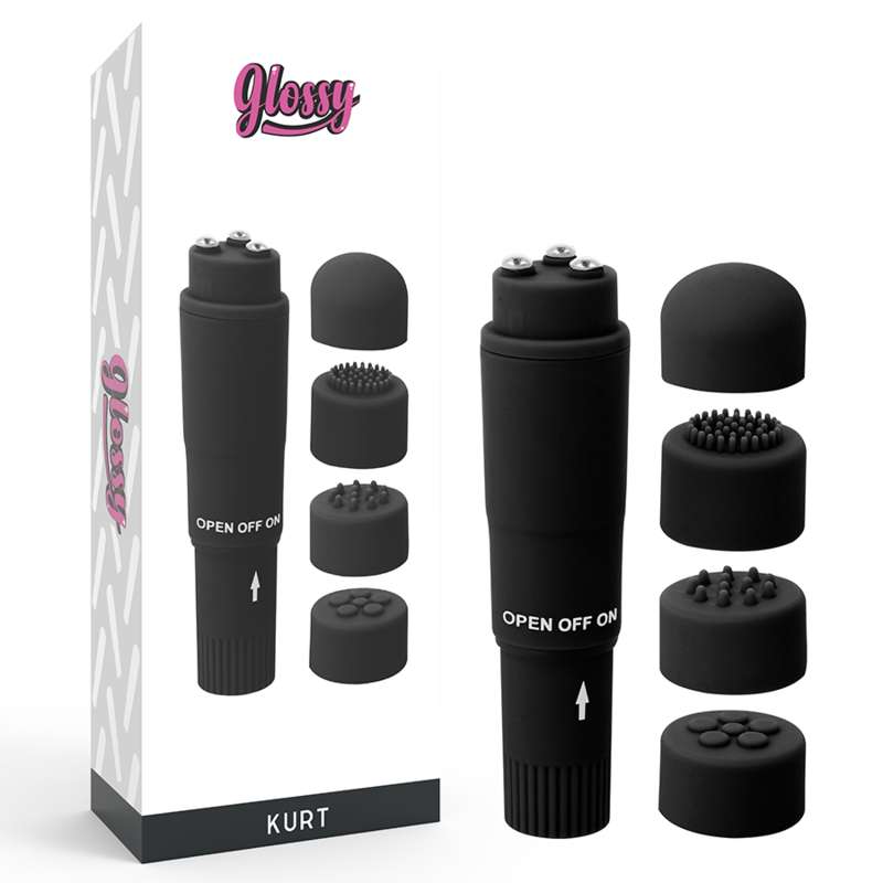 GLOSSY - KURT POCKET MASSAGER BLACK GLOSSY - KURT POCKET MASSAGER BLACK