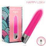 HAPPY LOKY - Piglet USB ladattava mini vibraattori pinkki
