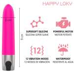 HAPPY LOKY - Piglet USB ladattava mini vibraattori pinkki