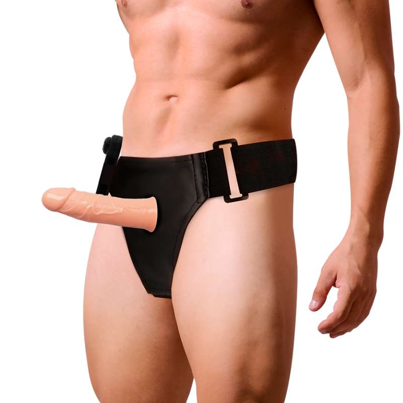 HARNESS ATTRACTION - GREGORY HOLLOW RNES WITH VIBRATOR 16.5 CM -O- 4.3 CM