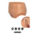HIDDEN DESIRE - ALTER EGO OPEN VAGINA BRIEF HIGH WAIST FLESH
