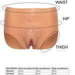 HIDDEN DESIRE - ALTER EGO OPEN VAGINA BRIEF HIGH WAIST FLESH