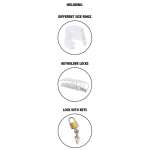 HIDDEN DESIRE - EXTREME CHASTITY COCK CAGE ACRYLIC ADJUSTABLE CLEAR