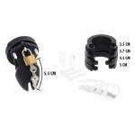 HIDDEN DESIRE - EXTREME CHASTITY COCK CAGE SILICONE SIZE S BLACK