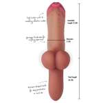 HIDDEN DESIRE - Pierced Punisher värinä-dildo