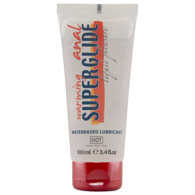 HOT - ANAL SUPERGLIDE WARMING LIQUID PLEASURE WATERBASED LUBRICANT 100 ML HOT - ANAL SUPERGLIDE WARMING LIQUID PLEASURE WATERBASED LUBRICANT 100 ML