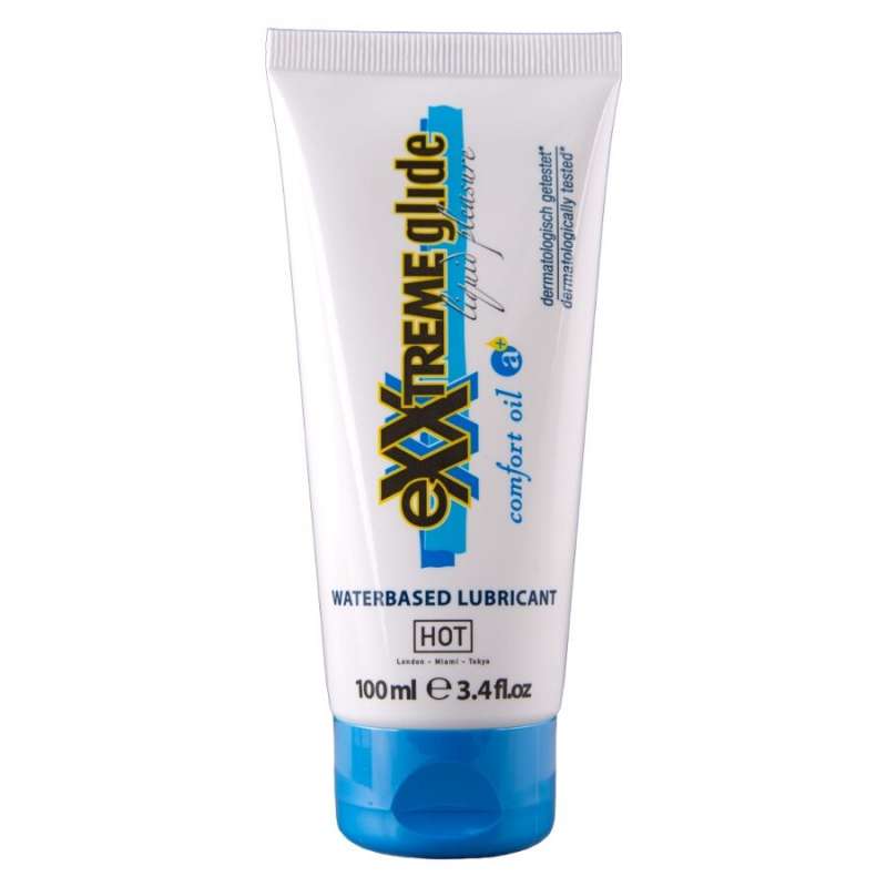 HOT - EXXTREME GLIDE WATERBASED LUBRICANT + COMFORT OIL A+ 100 ML HOT - EXXTREME GLIDE WATERBASED LUBRICANT + COMFORT OIL A+ 100 ML