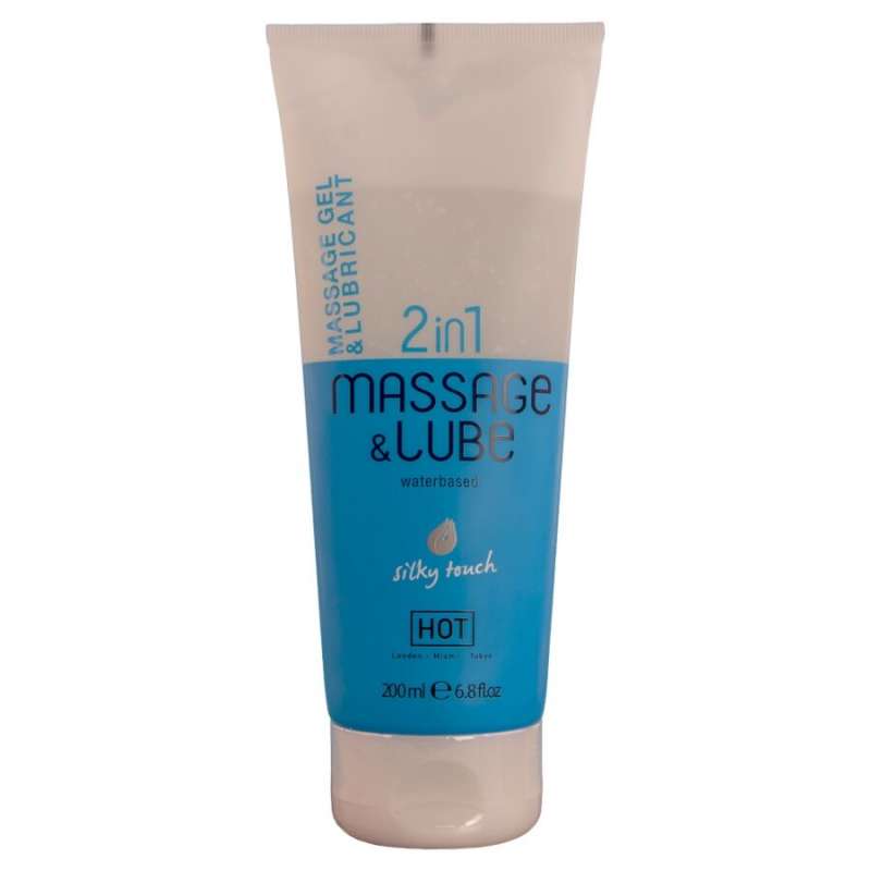 HOT - MASSAGE & GLIDE GEL 2IN1 SILKY TOUCH 200 ML HOT - MASSAGE & GLIDE GEL 2IN1 SILKY TOUCH 200 ML