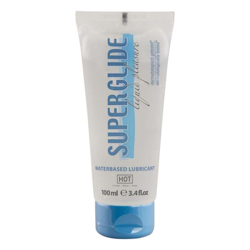 HOT - SUPERGLIDE LIQUID PLEASURE WATERBASED LUBRICANT 100 ML HOT - SUPERGLIDE LIQUID PLEASURE WATERBASED LUBRICANT 100 ML