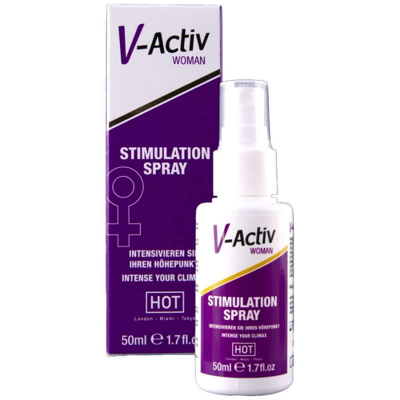 HOT - V-ACTIV STIMULATION SPRAY FOR WOMAN 50 ML HOT - V-ACTIV STIMULATION SPRAY FOR WOMAN 50 ML