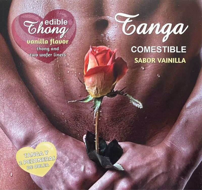 HOTFLOWERS - MEN''S THONG + 2 VANILLA WAFER NIPPLE /es/pt/en/fr/it/ HOTFLOWERS - MEN''S THONG + 2 VANILLA WAFER NIPPLE /es/pt/en/fr/it/