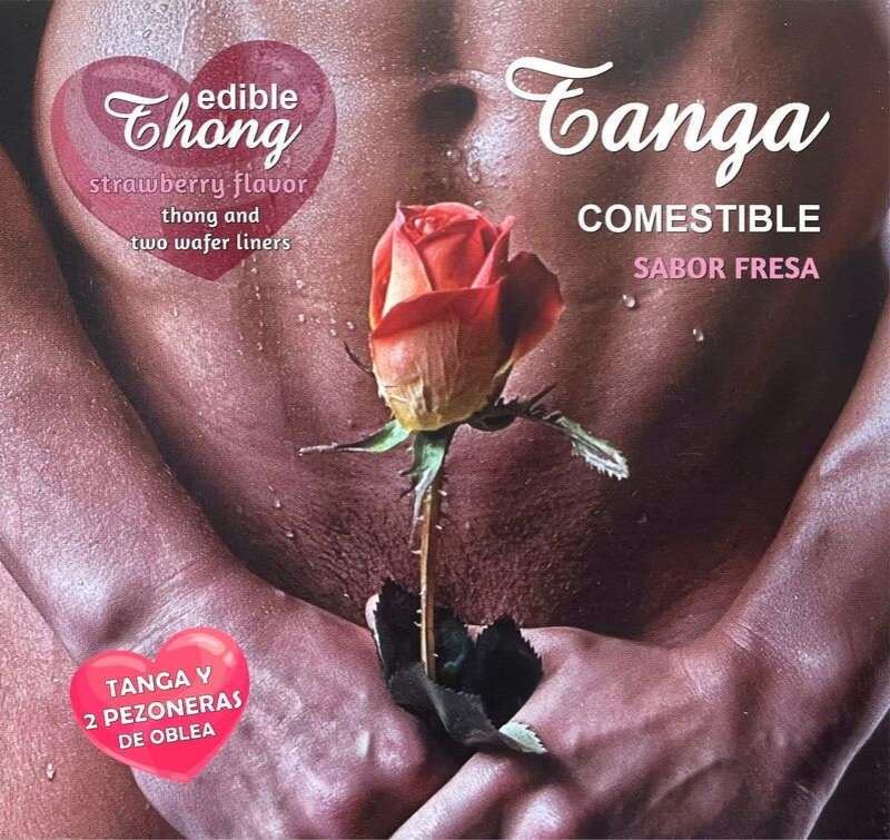 HOTFLOWERS - Men''s Thong+ 2 mansikka Wafer nänni /es/pt/en/fr/it/