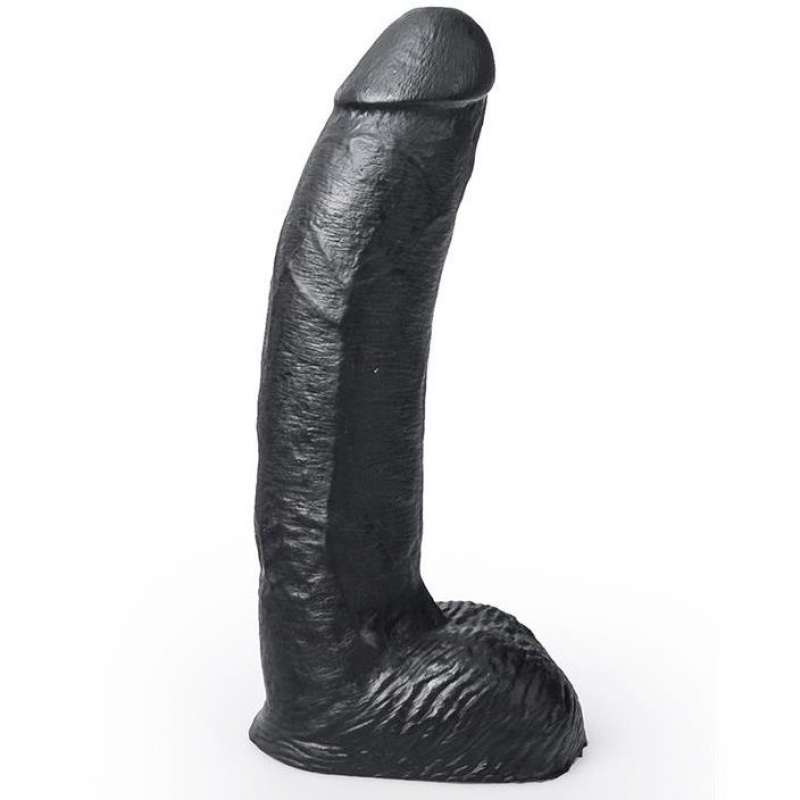 HUNG SYSTEM - REALISTIC DILDO BLACK COLOR GEORGE 22 CM HUNG SYSTEM - REALISTIC DILDO BLACK COLOR GEORGE 22 CM
