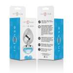 INTENSE - ALUMINUM METAL ANAL PLUG BLUE HEART SIZE L