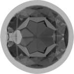 INTENSE - ALUMINUM METAL ANAL PLUG WITH BLACK GLASS SIZE M