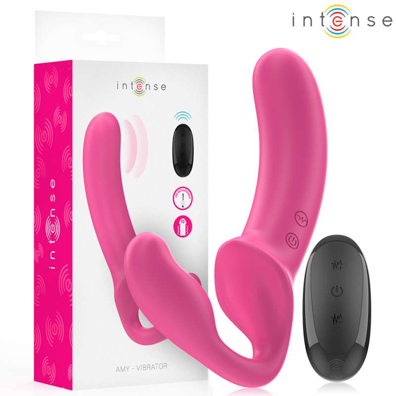 INTENSE - AMY DOUBLE VIBRATOR 20 CM PINK REMOTE CONTROL INTENSE - AMY DOUBLE VIBRATOR 20 CM PINK REMOTE CONTROL