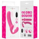 INTENSE - AMY DOUBLE VIBRATOR 20 CM PINK REMOTE CONTROL