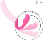 INTENSE - AMY DOUBLE VIBRATOR 20 CM PINK REMOTE CONTROL