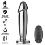 INTENSE - ANAL PLUG 10 VIBRATIONS METAL DILDO WITH REMOTE CONTROL M