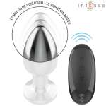 INTENSE - ANAL PLUG 10 VIBRATIONS METAL WITH REMOTE CONTROL L