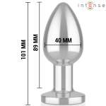 INTENSE - ANAL PLUG 10 VIBRATIONS METAL WITH REMOTE CONTROL L