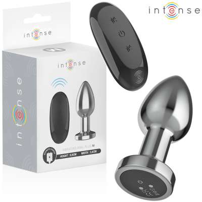 INTENSE - ANAL PLUG 10 VIBRATIONS METAL WITH REMOTE CONTROL M