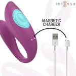 INTENSE - ANNIE U-SHAPED VIBRATOR AND STIMULATOR PURPLE REMOTE CONTROL