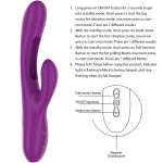 INTENSE - APOLO RECHARGEABLE MULTIFUNCTION VIBRATOR 7 VIBRATIONS WITH SWINGING MOTION PURPLE