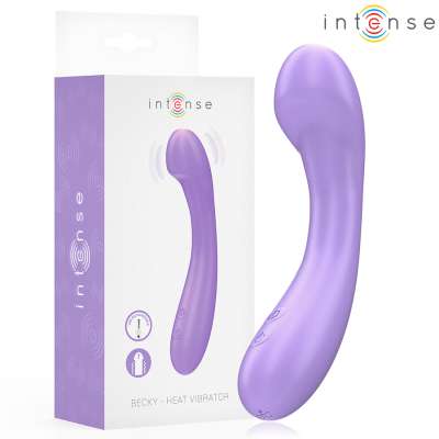 INTENSE - BECKY VIBRATOR 19 CM HEATABLE 7 VIBRATIONS PURPLE
