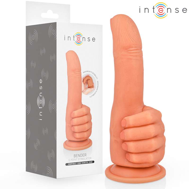 INTENSE - BENDER G-SPOT STIMULATOR FLEXIBLE HAND 11.3 CM INTENSE - BENDER G-SPOT STIMULATOR FLEXIBLE HAND 11.3 CM