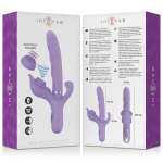 INTENSE - BILLIE MULTIFUNCTIONAL RECHARGEABLE SUCTION VIBRATOR WITH PURPLE PUSH BUTTON