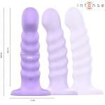 INTENSE - BRENDA VIBRATOR SIZE M SPIRAL DESIGN 10 VIBRATIONS PURPLE REMOTE CONTROL
