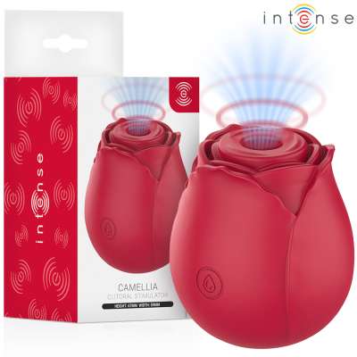 INTENSE - CAMELLIA CLITORAL SUCTION ROSE BY WAVES BORDEAUX