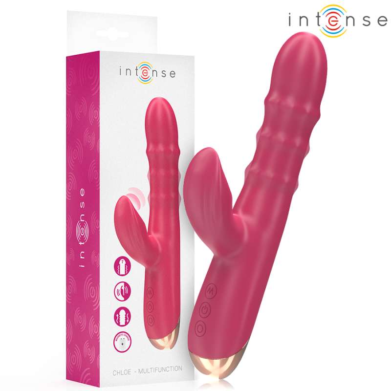 INTENSE - CHLOE MULTIFUNCTION VIBRATOR 3 IN 1 RED INTENSE - CHLOE MULTIFUNCTION VIBRATOR 3 IN 1 RED