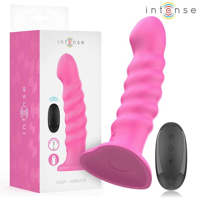 INTENSE - CINDY VIBRATOR SIZE L SPIRAL DESIGN 10 VIBRATIONS PINK REMOTE CONTROL INTENSE - CINDY VIBRATOR SIZE L SPIRAL DESIGN 10 VIBRATIONS PINK REMOTE CONTROL