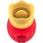 INTENSE - CLITORIS STIMULATOR 10 SUCTION AND LICKING MODES - RED