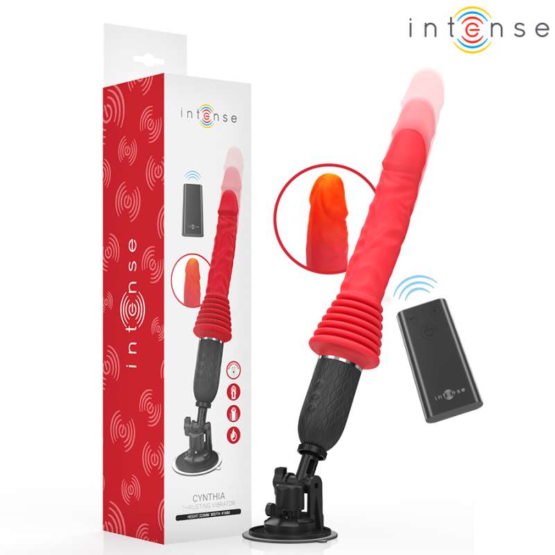 INTENSE - CYNTHIA REMOTE CONTROL THRUSTING VIBRATOR WITH HEAT INTENSE - CYNTHIA REMOTE CONTROL THRUSTING VIBRATOR WITH HEAT