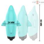 INTENSE - ECHO VIBRATING BULLET DOLPHIN BLUE 8 X 4.7 CM
