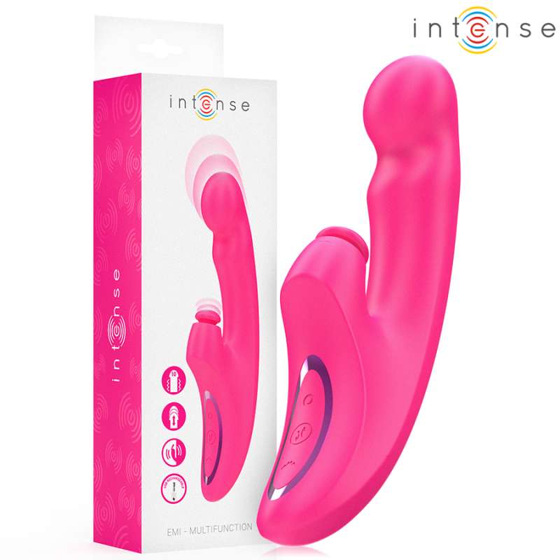 INTENSE - EMI VIBRATOR 13.5 CM MULTIFUNCTION 3 IN 1 10 VIBRATIONS PINK INTENSE - EMI VIBRATOR 13.5 CM MULTIFUNCTION 3 IN 1 10 VIBRATIONS PINK