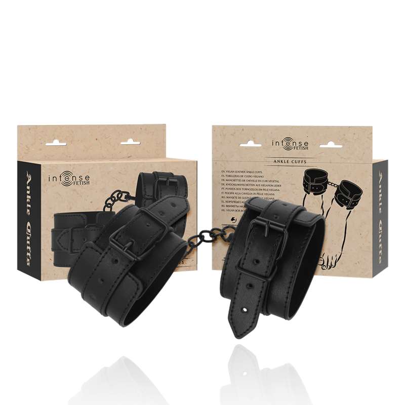 INTENSE - FETISH VEGAN LEATHER ANKLE CUFFS INTENSE - FETISH VEGAN LEATHER ANKLE CUFFS