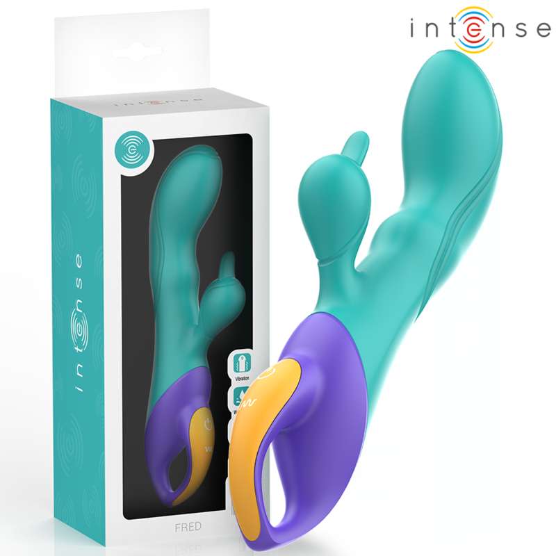 INTENSE - FRED RABBIT VIBRATOR BLUE INTENSE - FRED RABBIT VIBRATOR BLUE