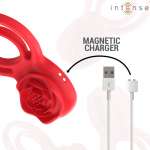 INTENSE - GAIL STIMULATOR ROSE 10 VIBRATIONS RED REMOTE CONTROL