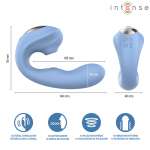 INTENSE - GINA MULTIFUNCTION CLITORAL STIMULATOR BLUE