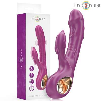 INTENSE - Halle monitoimi vibraattori Dolphin stimuloiva Tongue violetti