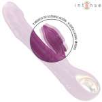 INTENSE - HALLE MULTIFUNCTION VIBRATOR WITH DOLPHIN STIMULATING TONGUE PURPLE