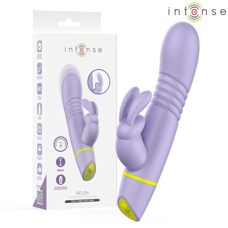 INTENSE - Helen rabbit stimulaattori ja Thrusting vibraattori INTENSE - Helen rabbit stimulaattori ja Thrusting vibraattori